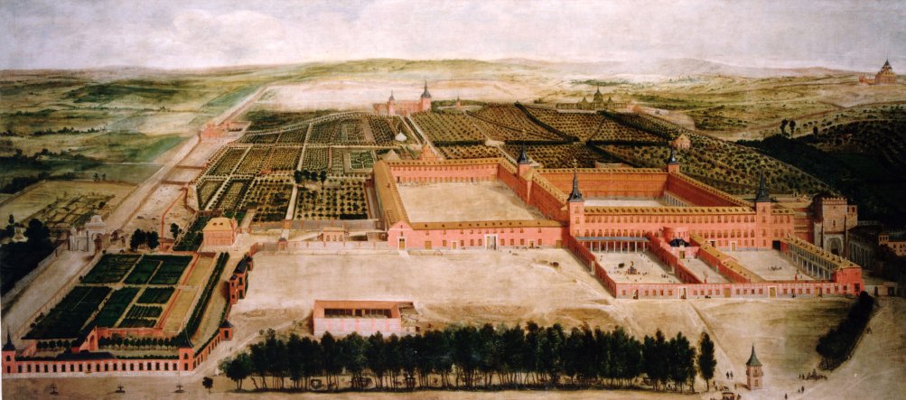 O Palácio do Bom Retiro numa pintura do século XVII.